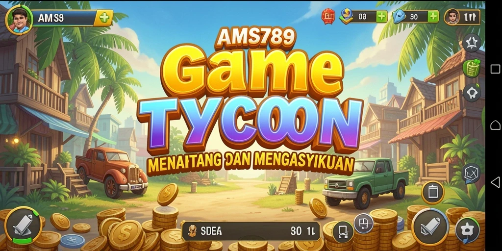 Screenshot AMS789 menampilkan gameplay Tycoon yang menarik dan dinamis.