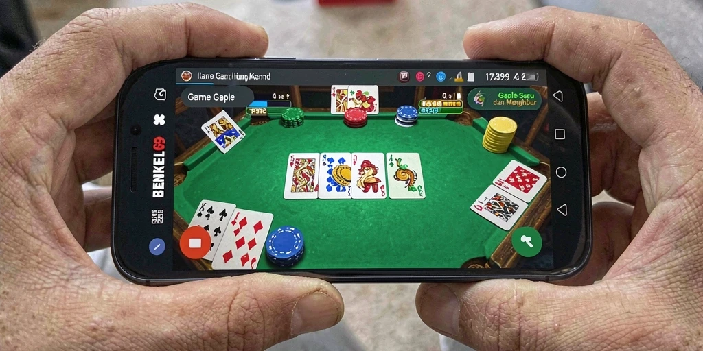Tampilan gameplay seru dalam BENGKEL69 saat bermain Gaple.