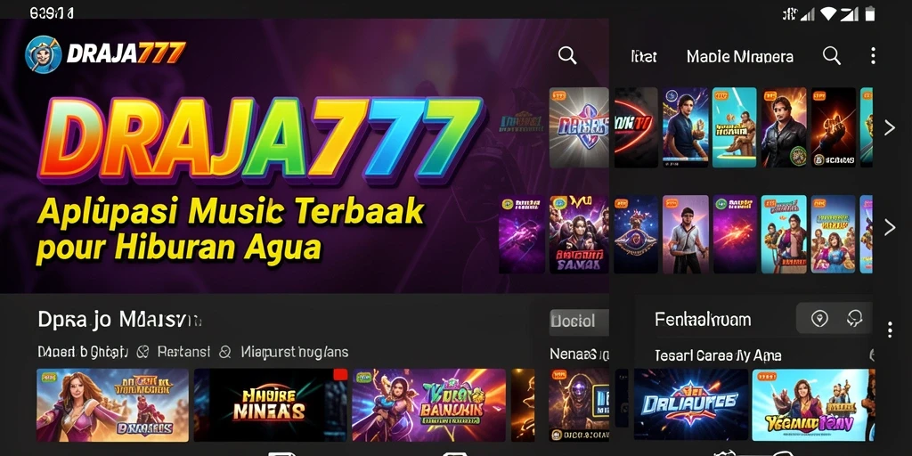 Tampilan gameplay DRAJA777 yang interaktif dengan fitur lirik.
