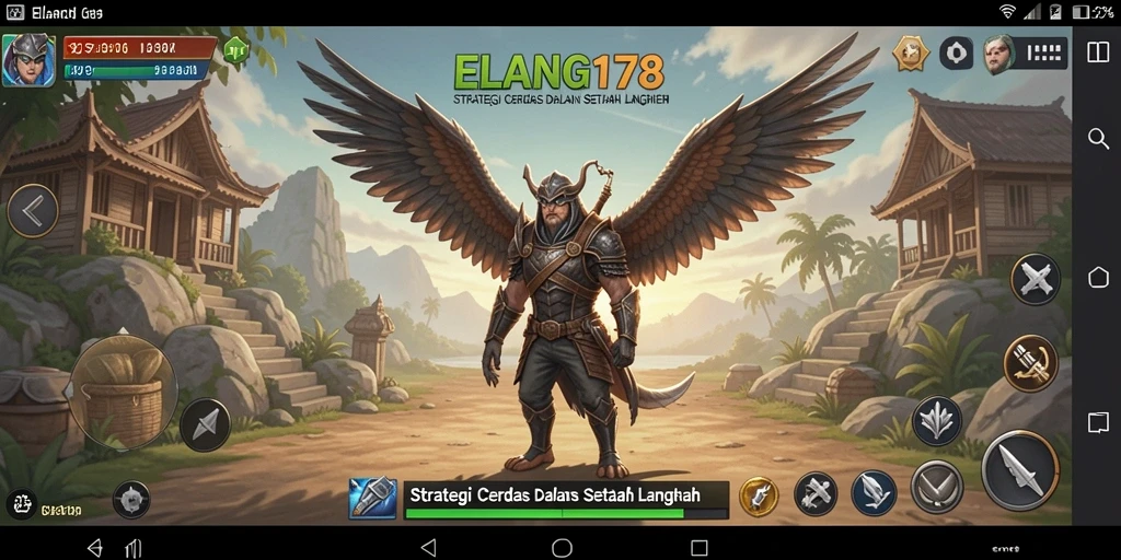 Tampilan gameplay seru dari ELANG178 yang penuh strategi.