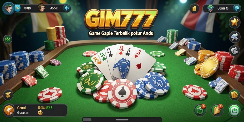 Tampilan gameplay Gaple yang menarik dan interaktif.