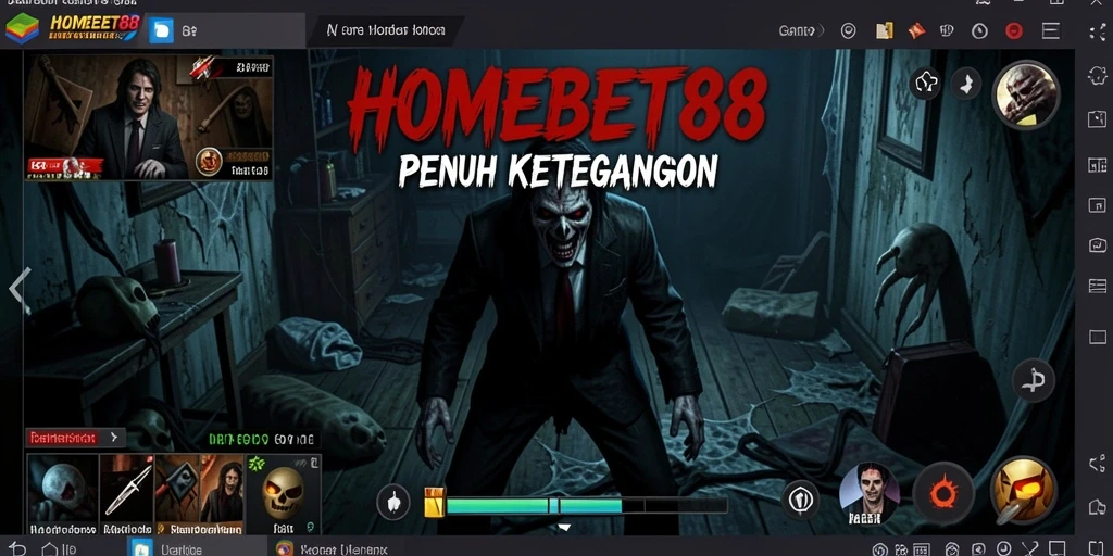 Tangkapan layar menampilkan gameplay menakutkan HOMEBET88.