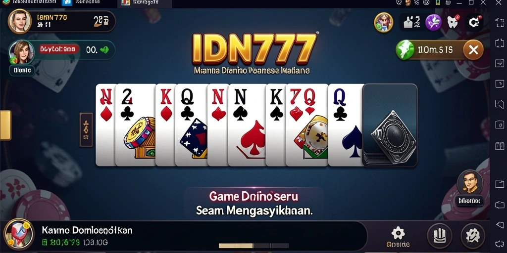 Tangkapan layar gameplay IDN777 yang menampilkan keseruan permainan Domino.