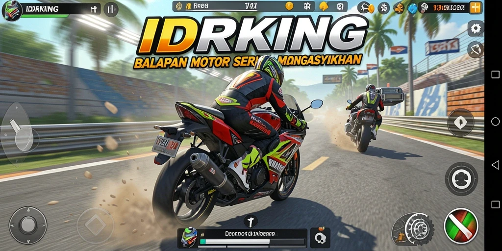 Tampilan menakjubkan dari balapan motor di IDRKING.