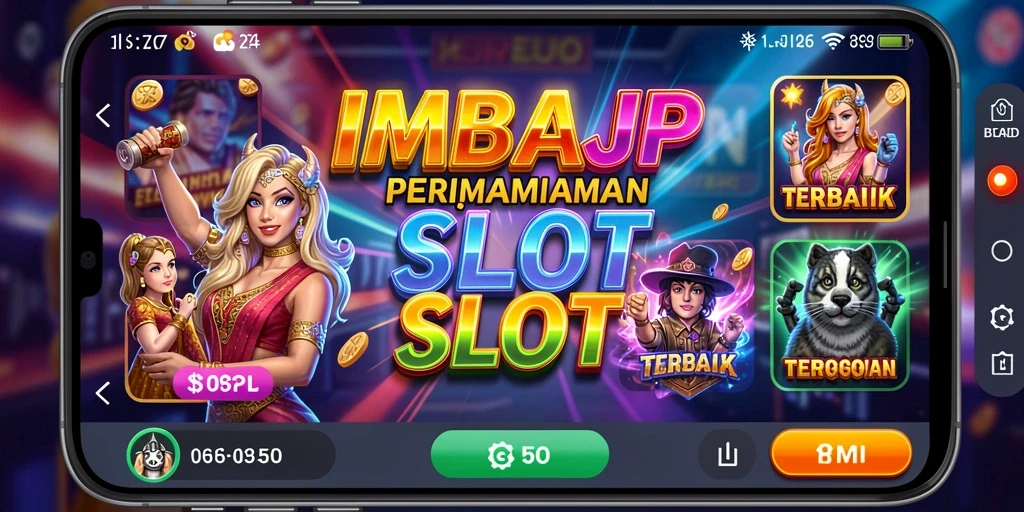 Screenshot IMBAJP menampilkan gameplay slot yang seru dan penuh warna.