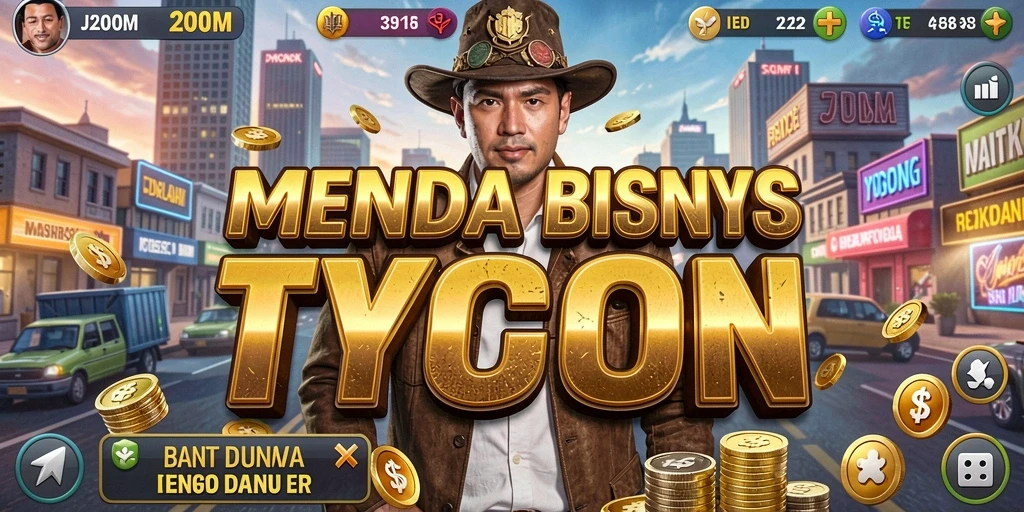 Screenshot menunjukkan gameplay mengelola bisnis Tycoon yang menarik.