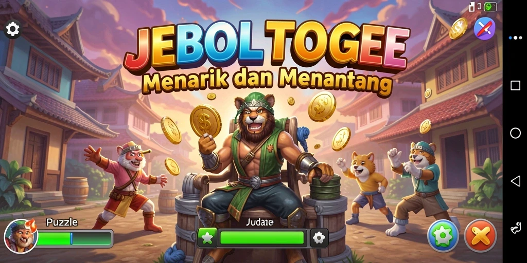 Tampilan gameplay <strong>JEBOLTOGEL</strong> dengan berbagai teka-teki yang menantang.