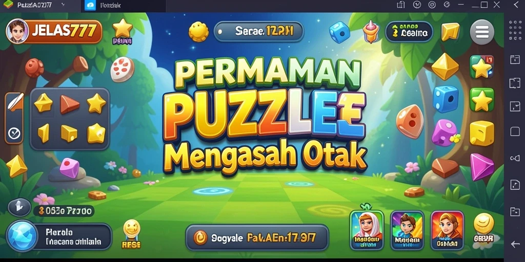 Tampilan gameplay seru dari JELAS777 yang penuh teka-teki.