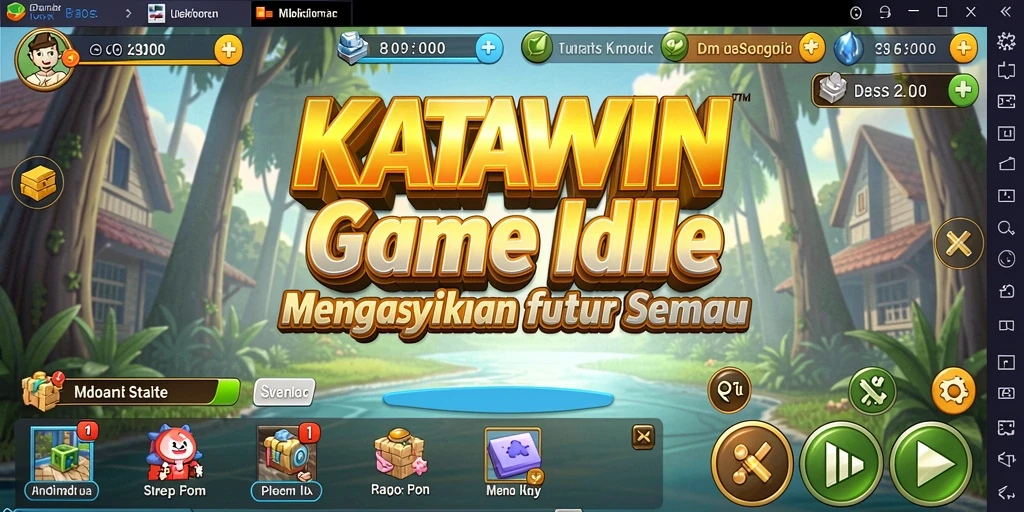 Tampilan gameplay KATAWIN yang menarik dan memikat.