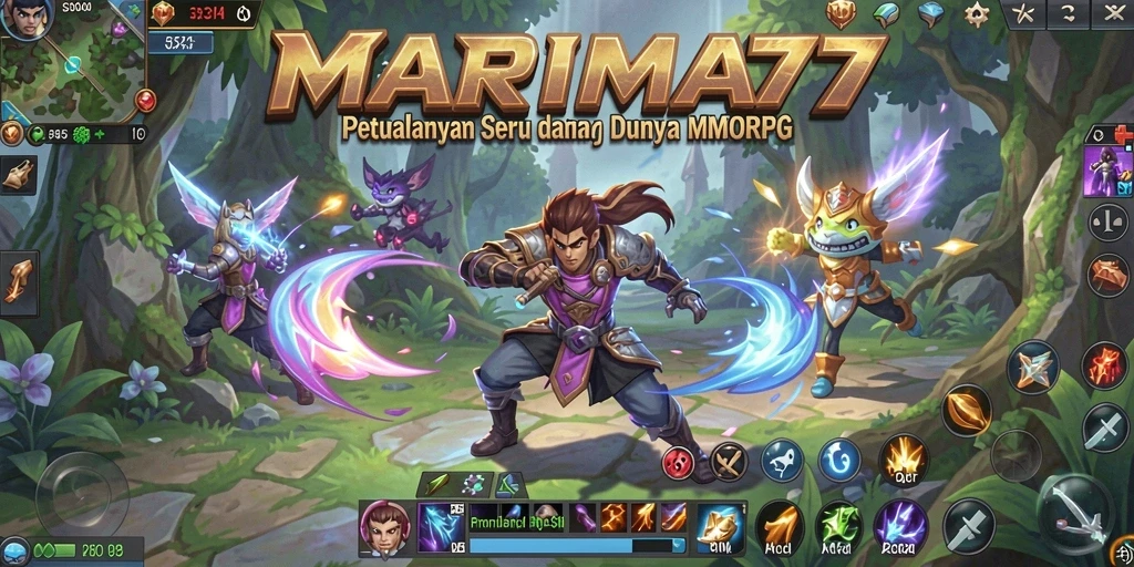 Tampilan gameplay menakjubkan di dunia MMORPG MARIMA77.