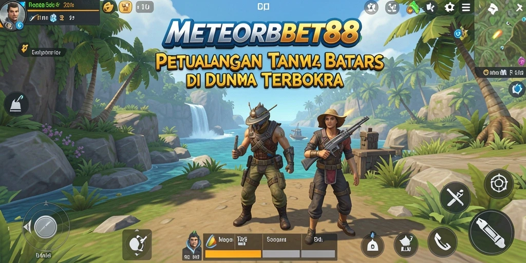 Tampilan gameplay seru di dunia terbuka METEORBET88.