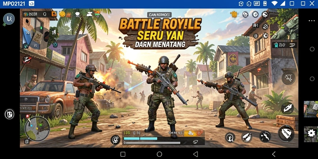 Tampilan seru pertarungan Battle Royale di MPO2121.