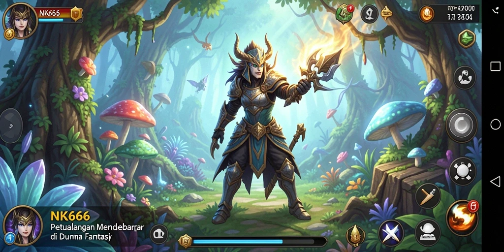 Gameplay menarik dan penuh aksi dalam NK666.