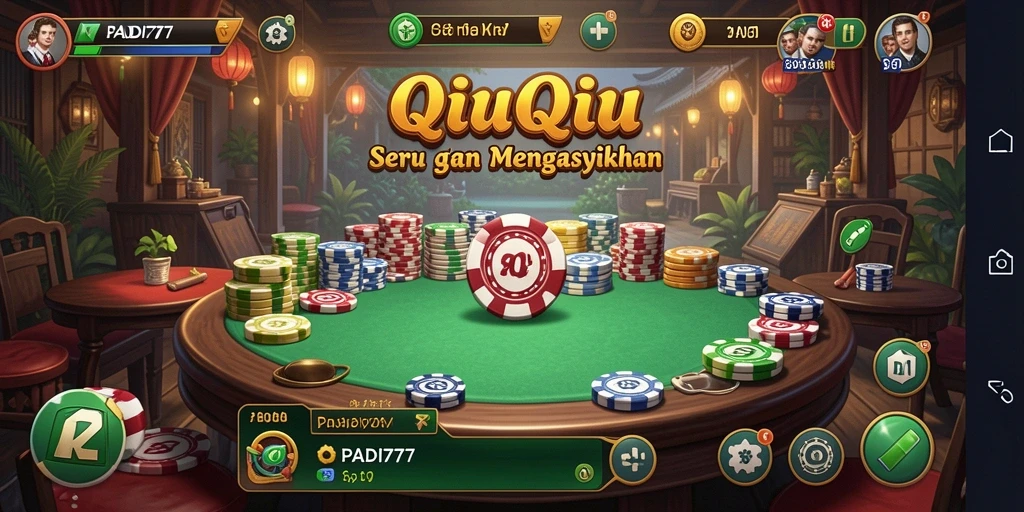 Tampilan gameplay seru dalam PADI777 QiuQiu.