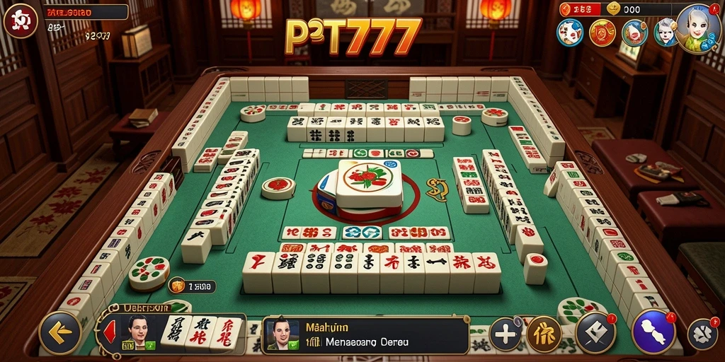 Tampilan gameplay PT777 dengan berbagai level Mahjong yang menantang.