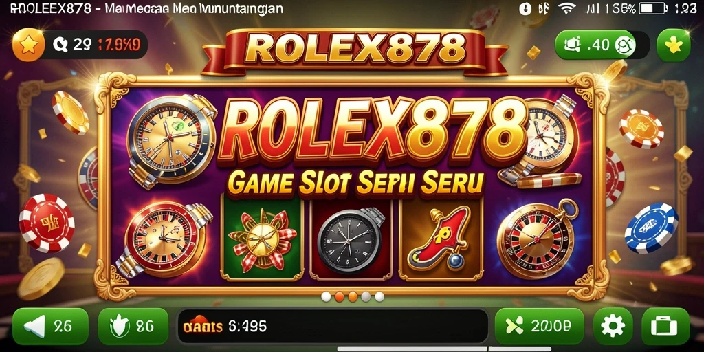 Tampilan utama gameplay ROLEX878 dengan grafik Slot yang menarik.