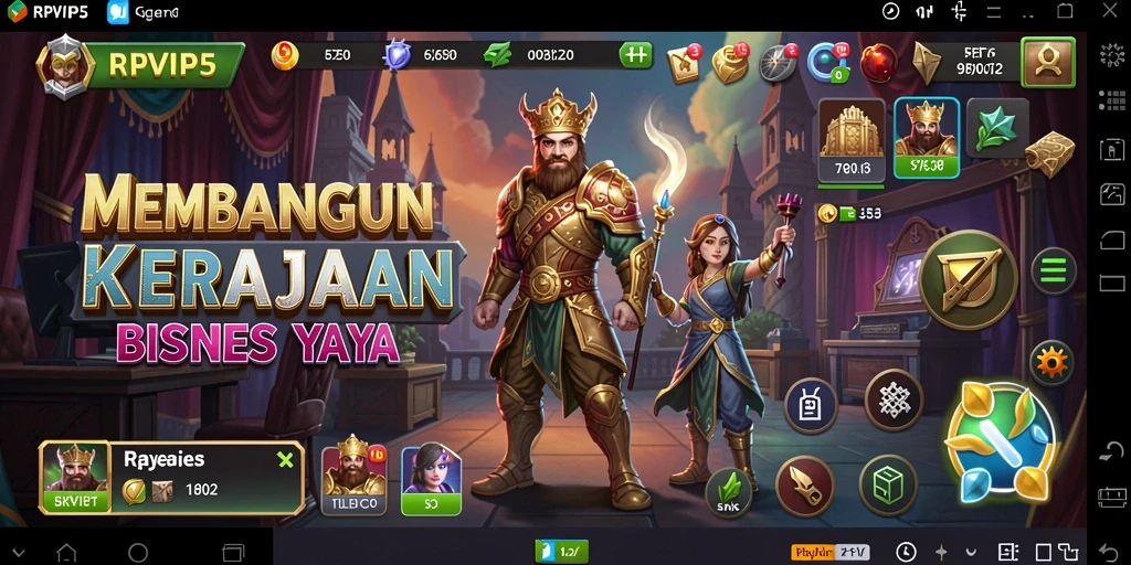 Screenshot utama RPVIP5 dengan tampilan gameplay Tycoon yang menarik.