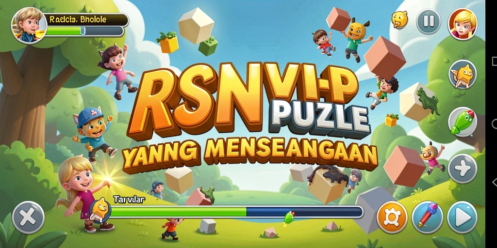 Screenshot RSNVIP menunjukkan gameplay puzzle yang menarik dan penuh tantangan.