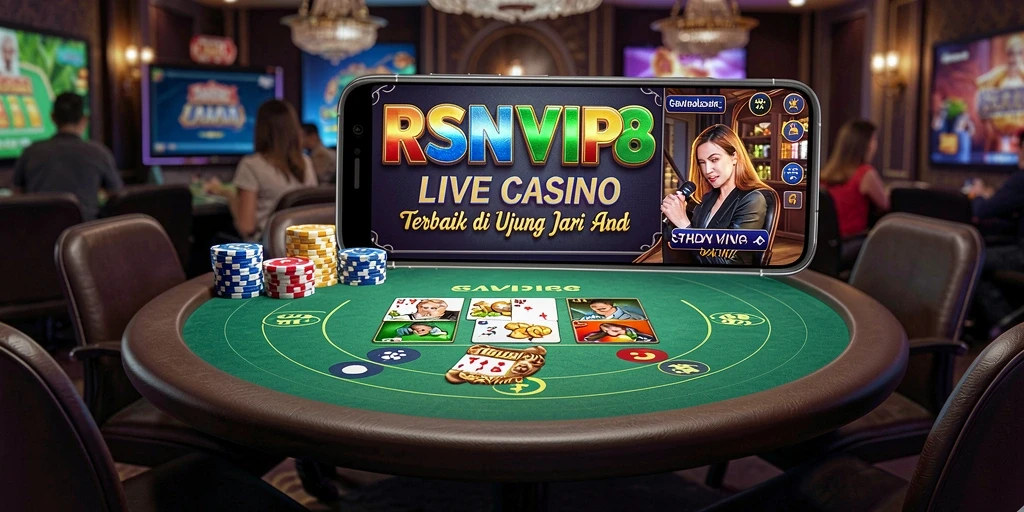 Tampilan gameplay RSNVIP8 yang menjanjikan keseruan Live Casino.