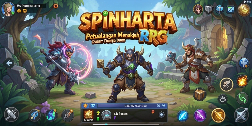 Tampilan gameplay SPINHARTA yang seru dan penuh aksi.