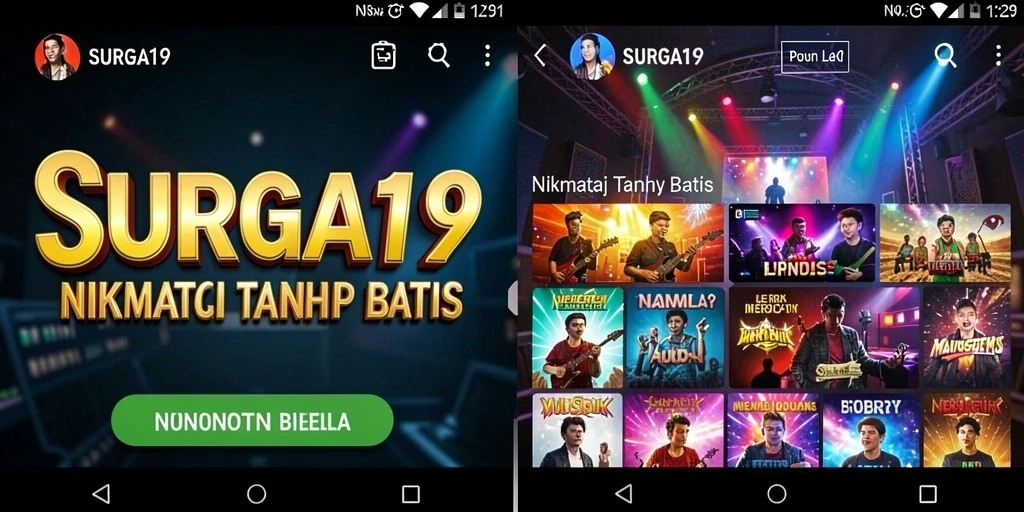 Tampilan gameplay SURGA19 saat mendengarkan musik favorit.