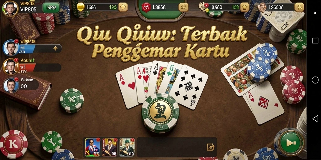 Tangkapan layar menunjukkan aksi mendebarkan permainan QiuQiu di VIP805.