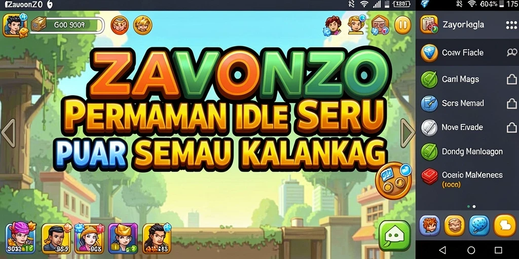 Gameplay ZAVONZO yang santai dan menarik.
